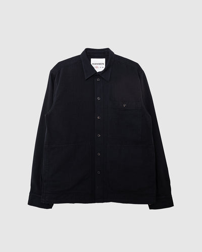 Luka Sturdy Overshirt Black