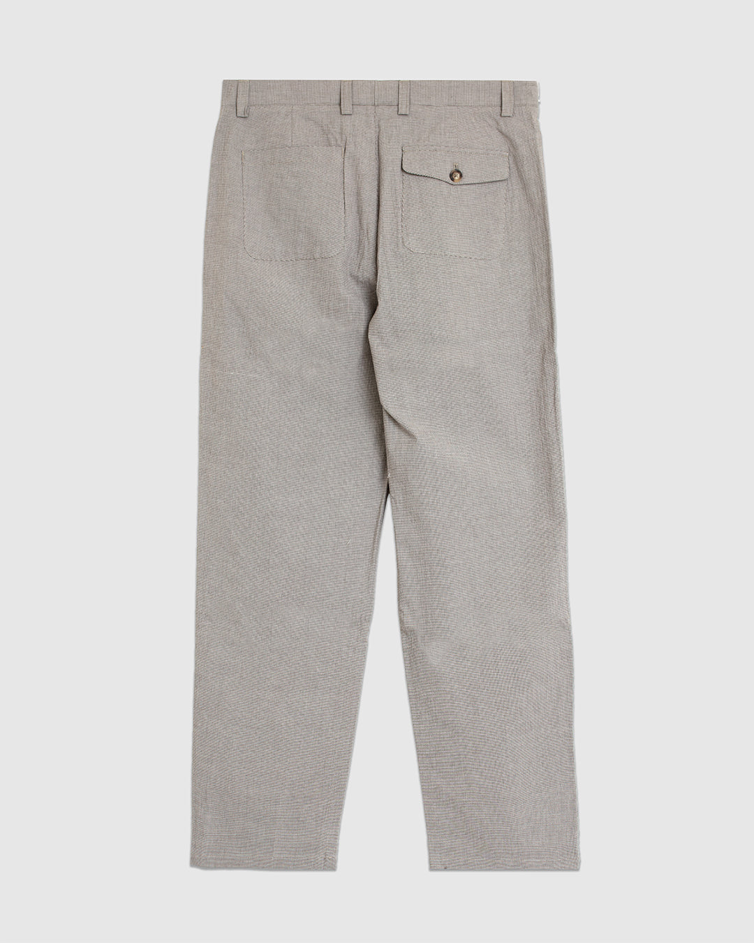 Morton Pleated Trousers Jensen Brown/White