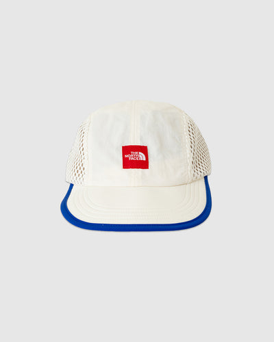 Red Box Mesh Cap White Dune