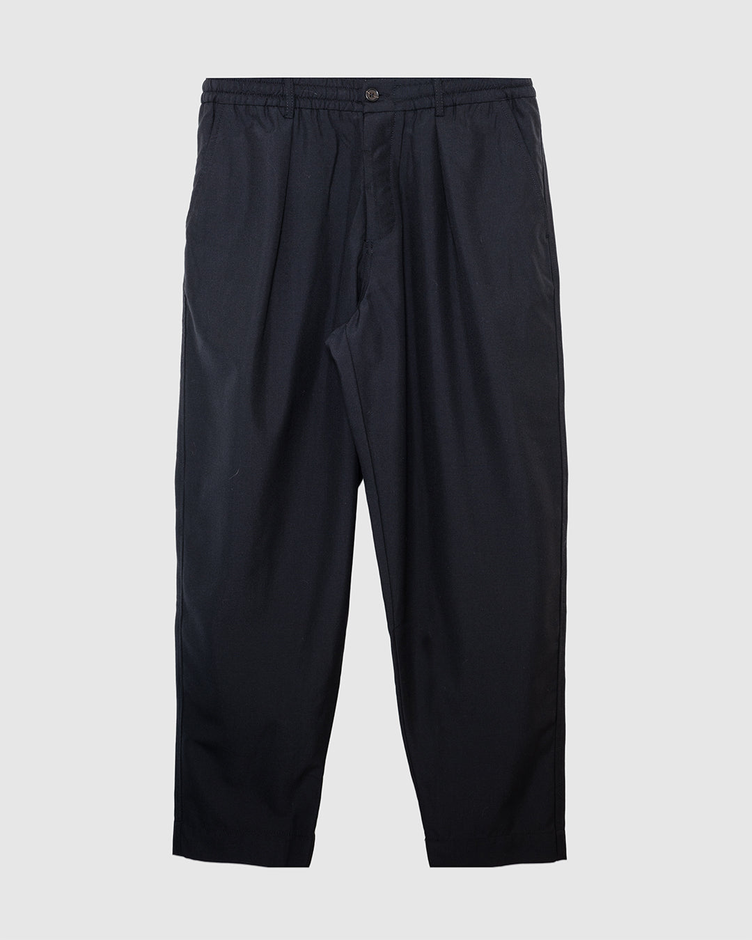 Pleated Track Pant Tropical Suiting Black
