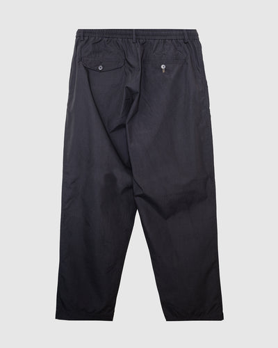 Pleated Track Pant Recycled Poly Tech Black
