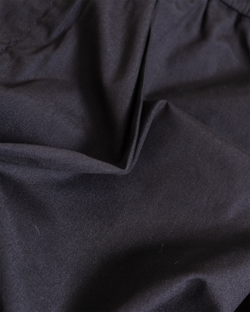 Pleated Track Pant Recycled Poly Tech Black