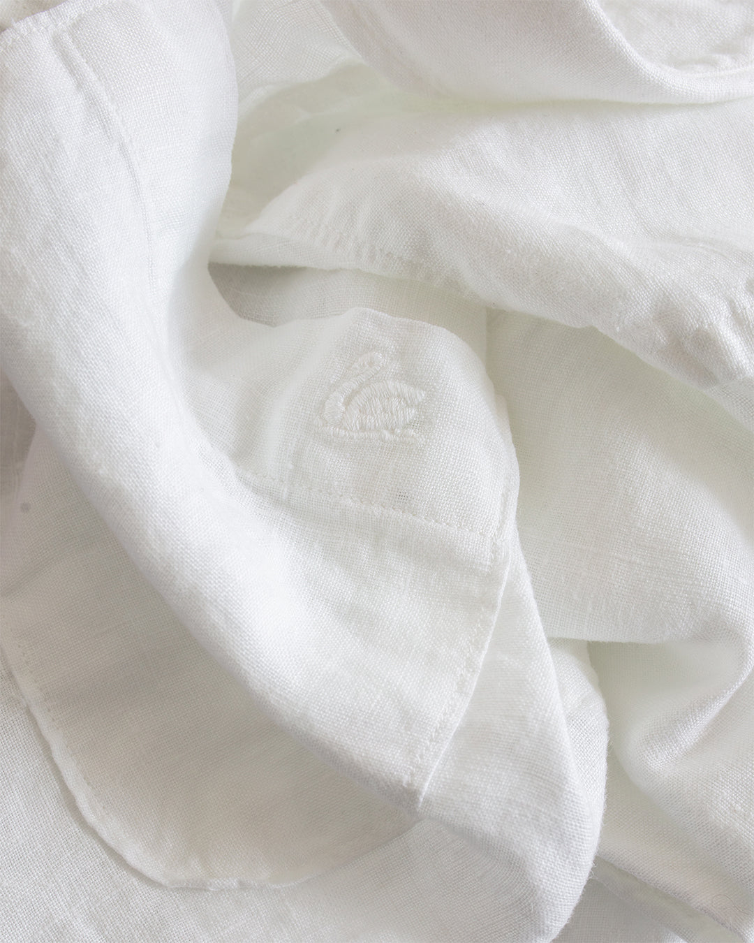 SHIRT20LI Relaxed Fit Linen Long Sleeve Shirt White