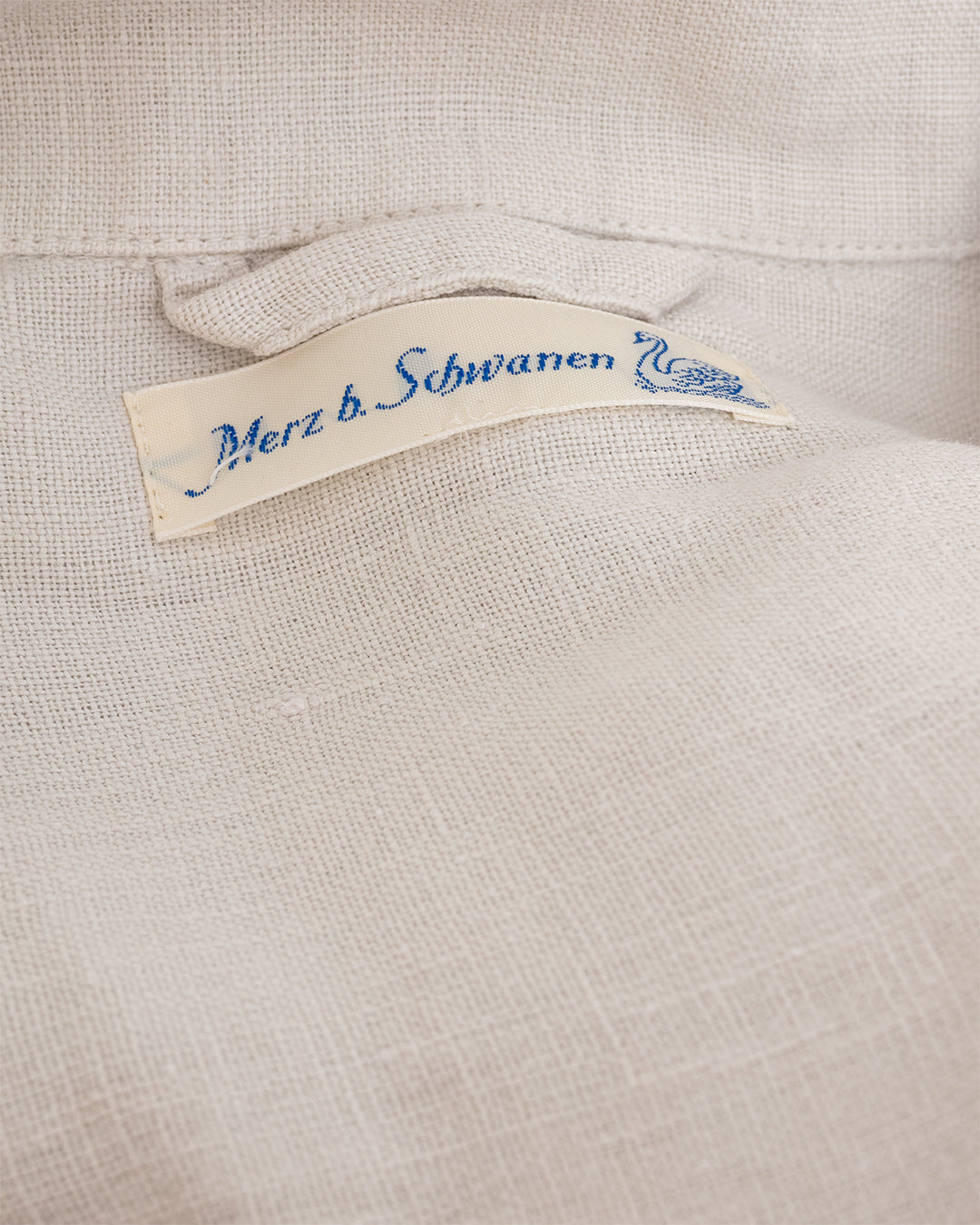 SHIRT03LI Linen Bowling Short Sleeve Shirt Light Stone
