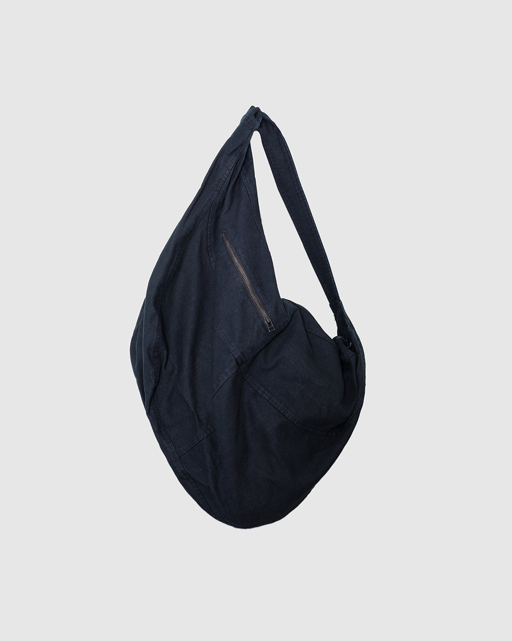 Billy Large Courier Bag Black Canvas