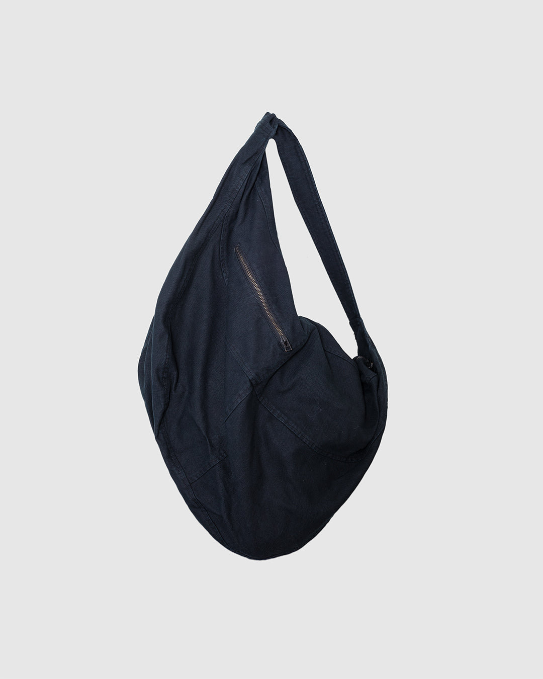 Billy Large Courier Bag Black Canvas
