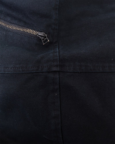 Billy Large Courier Bag Black Canvas