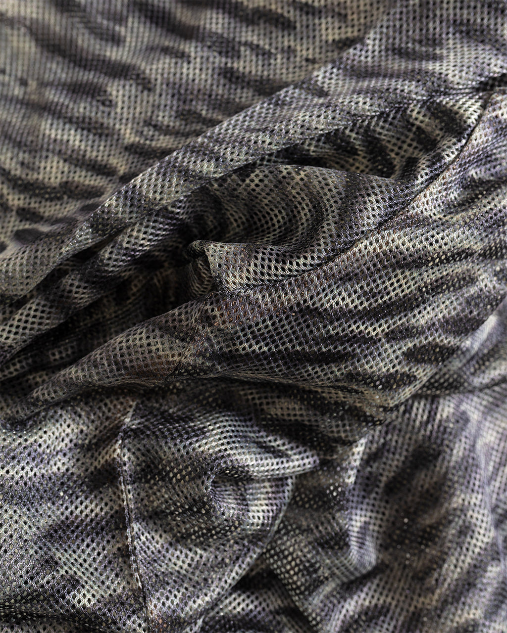 Nick Printed Mesh Crew Khaki