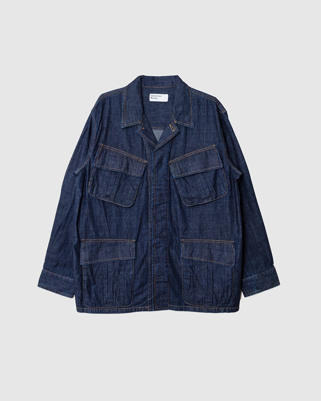 Indigo Kaihara LT WT Denim Jungle Jacket