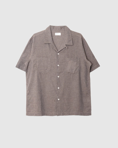 Sal Road Shirt Fine Organic Cotton Brown