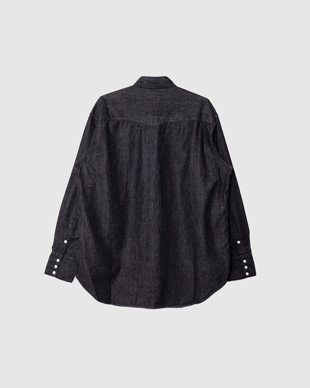 Black Denim Western Shirt Black