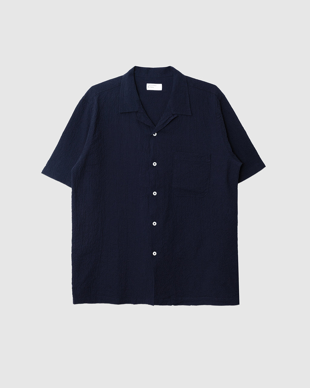 Road Shirt Seersucker Navy