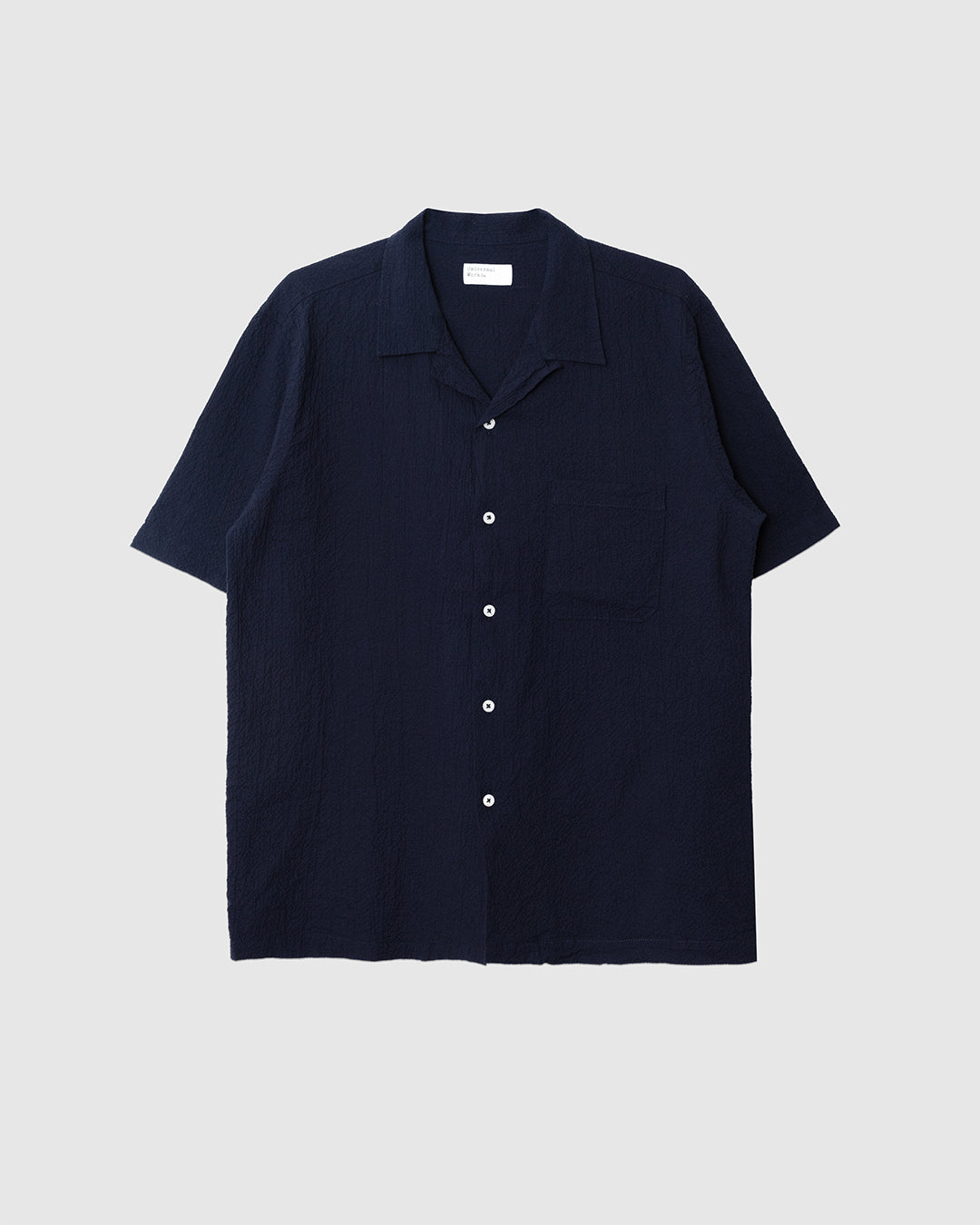 Road Shirt Seersucker Navy