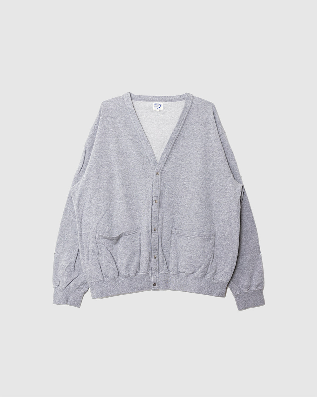 Light Weight French Terry Sweat Shirt Cardigan Heather Grey