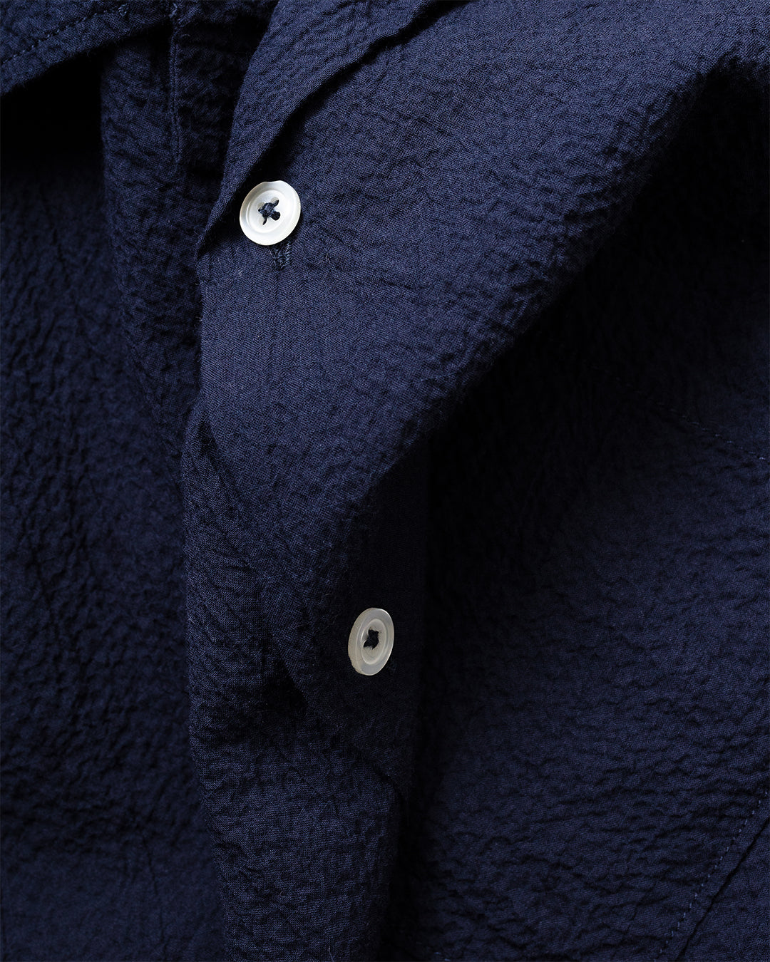 Road Shirt Seersucker Navy