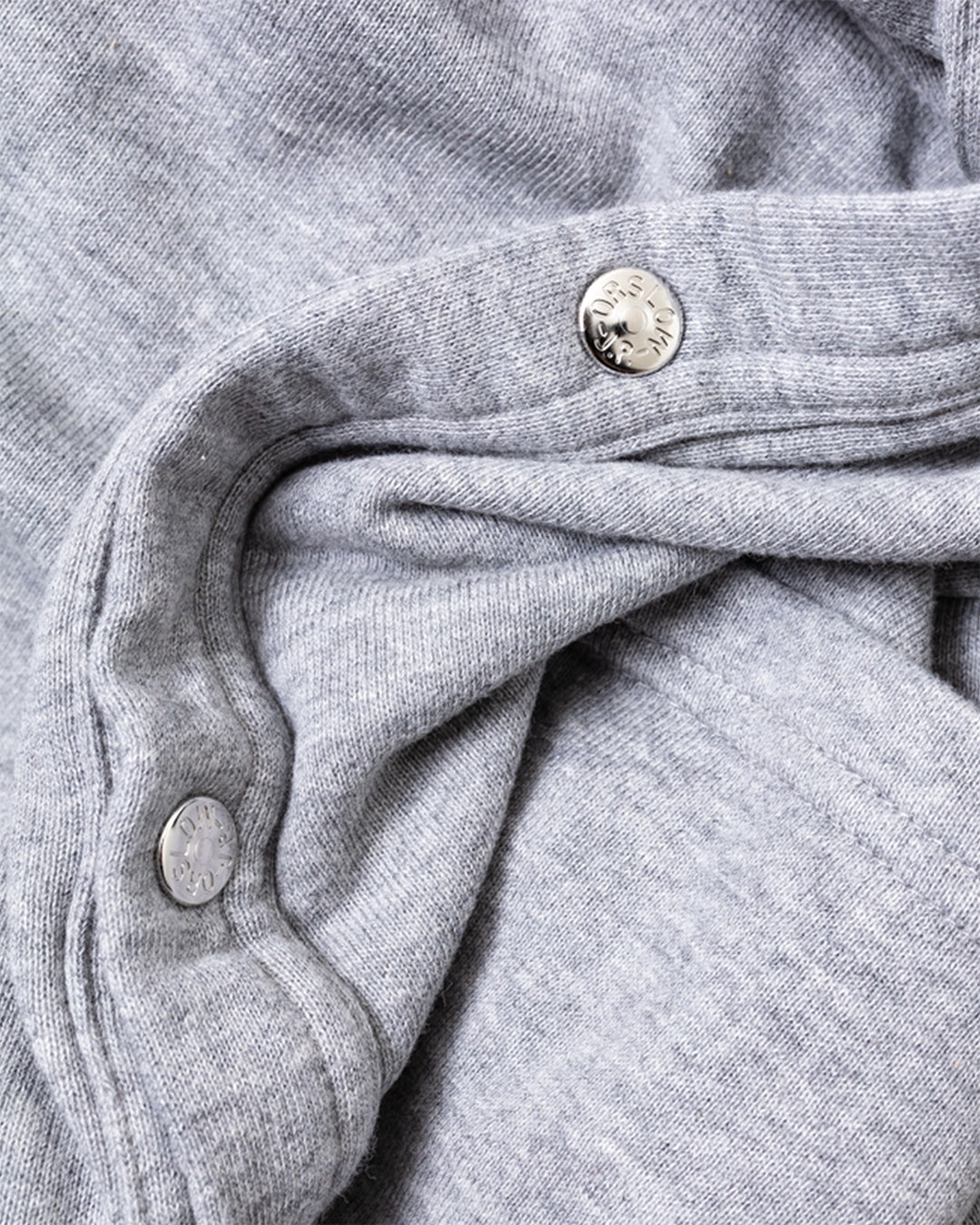 Light Weight French Terry Sweat Shirt Cardigan Heather Grey