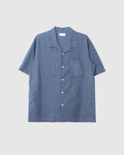 Sal Road Shirt Fine Organic Cotton Indigo