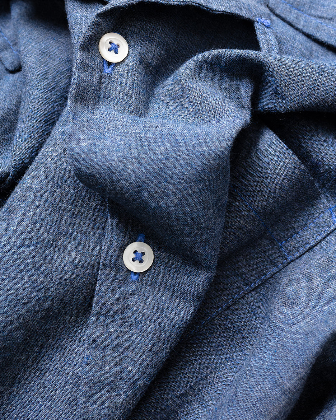 Sal Road Shirt Fine Organic Cotton Indigo