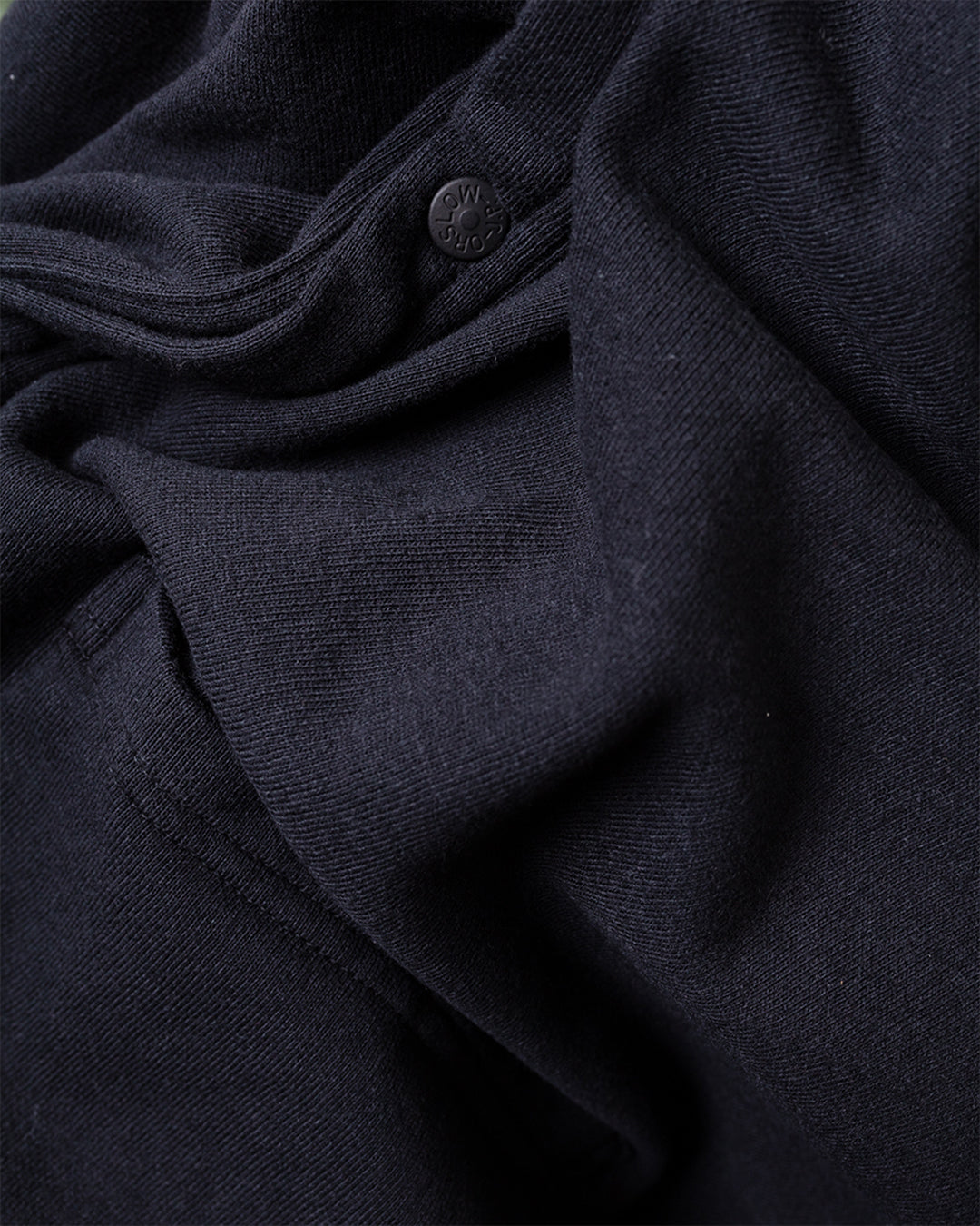 Light Weight French Terry Sweat Shirt Cardigan Navy