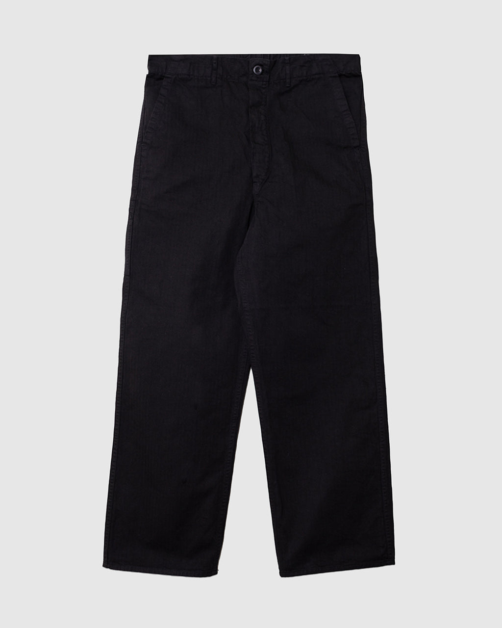 Wide Fit French Work Pants Black