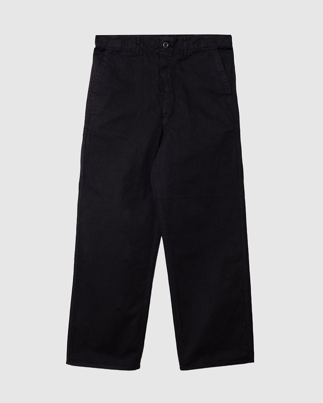 Wide Fit French Work Pants Black
