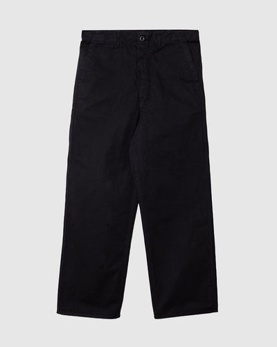 Wide Fit French Work Pants Black