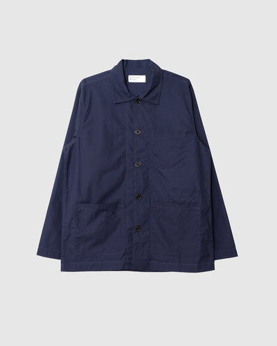 Bakers Overshirt Peached Poplin Navy