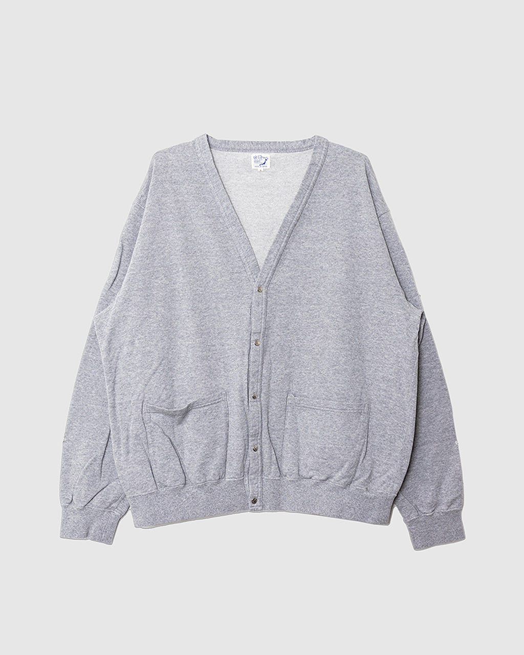 Light Weight French Terry Sweat Shirt Cardigan Heather Grey