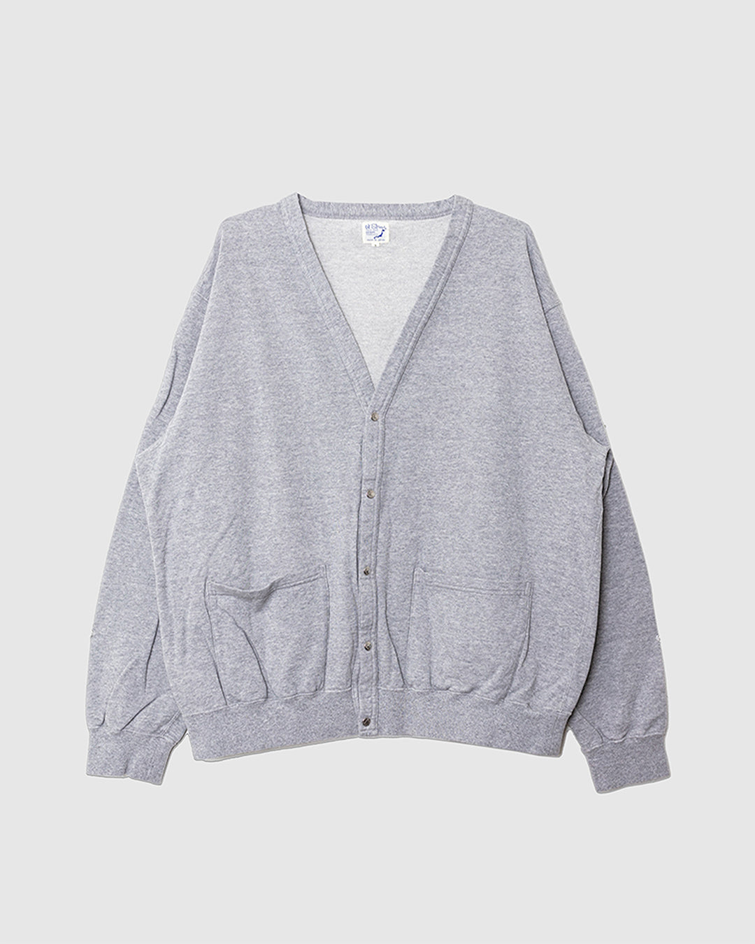 Light Weight French Terry Sweat Shirt Cardigan Heather Grey