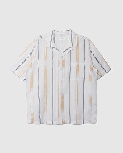 Road Shirt Hendrix Stripe Ecru/Navy/Stripe