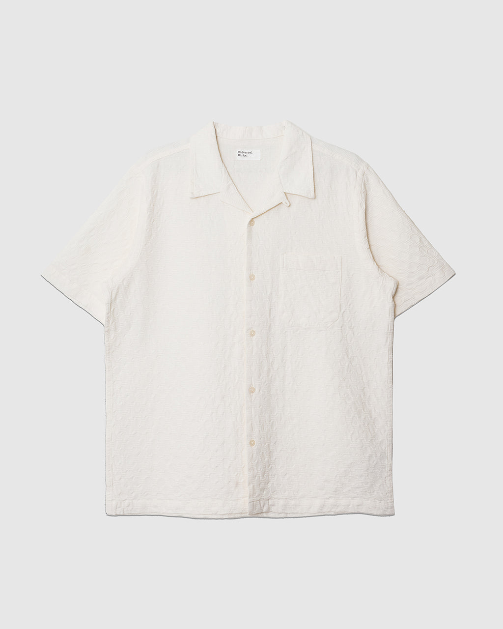 Road Shirt Dot Waffle Ecru