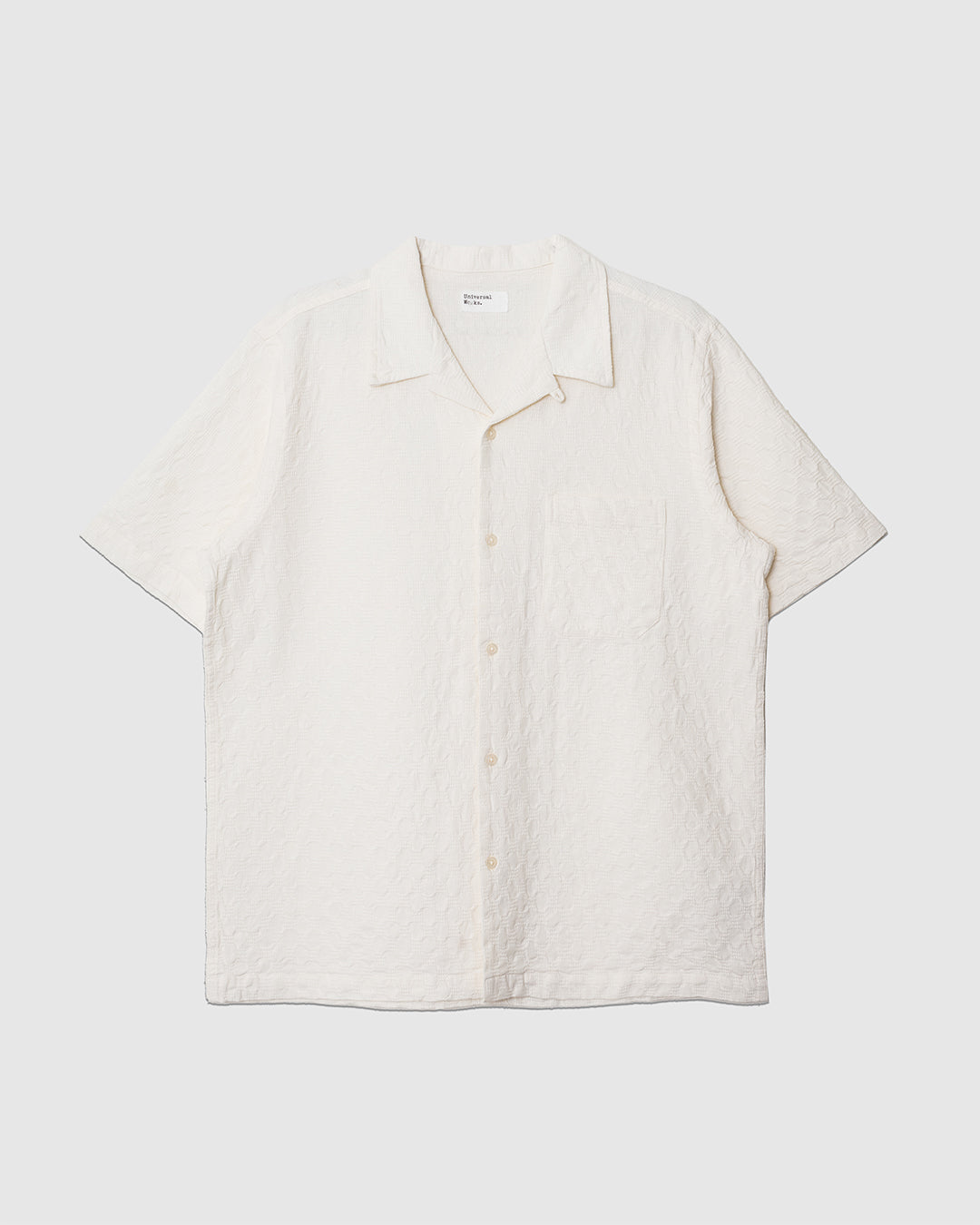 Road Shirt Dot Waffle Ecru