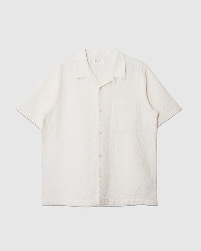 Road Shirt Dot Waffle Ecru