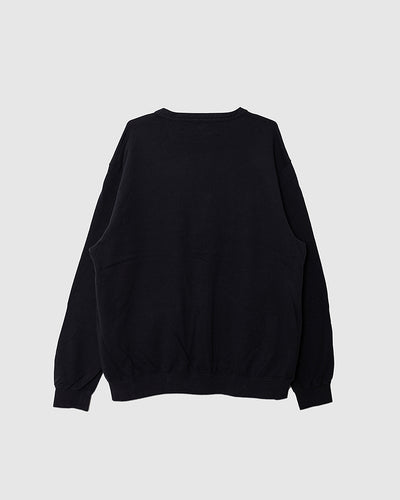 Light Weight French Terry Sweat Shirt Cardigan Navy