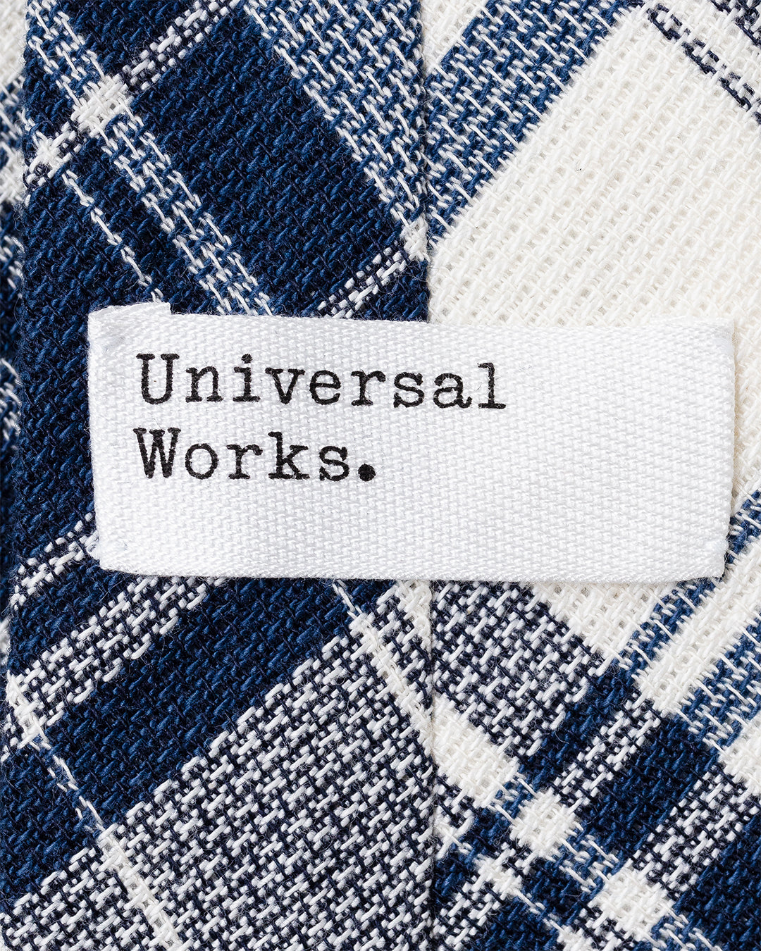 Texture Plaid Tie Navy