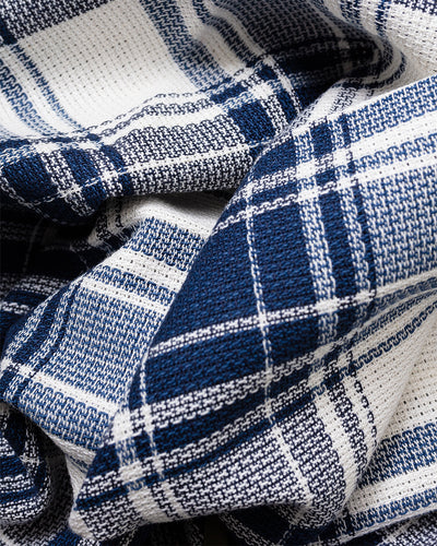 Scout Scarf Texture Plaid Navy