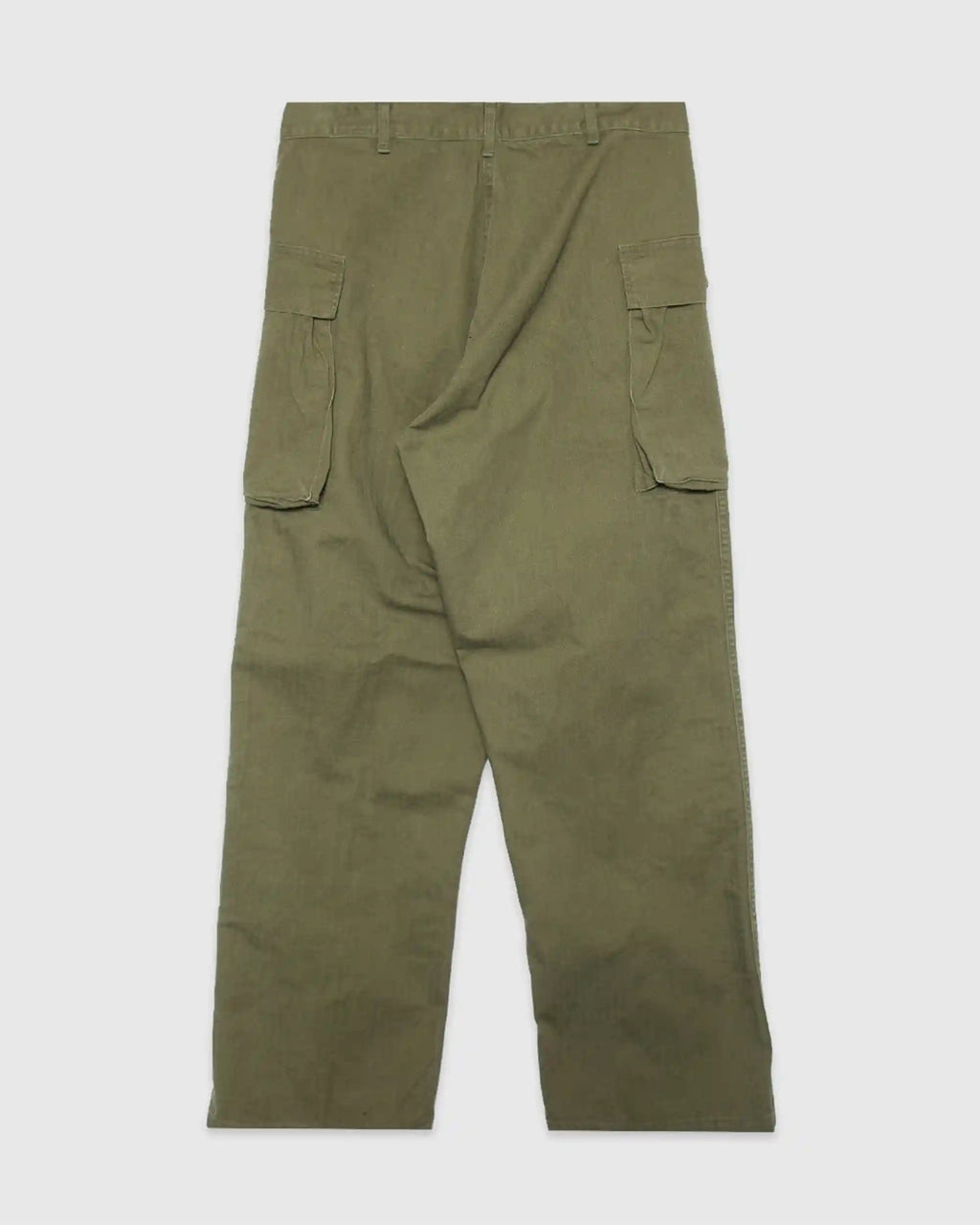 US Army 2 Pocket Cargo Washed Herringbone Twill Army Green