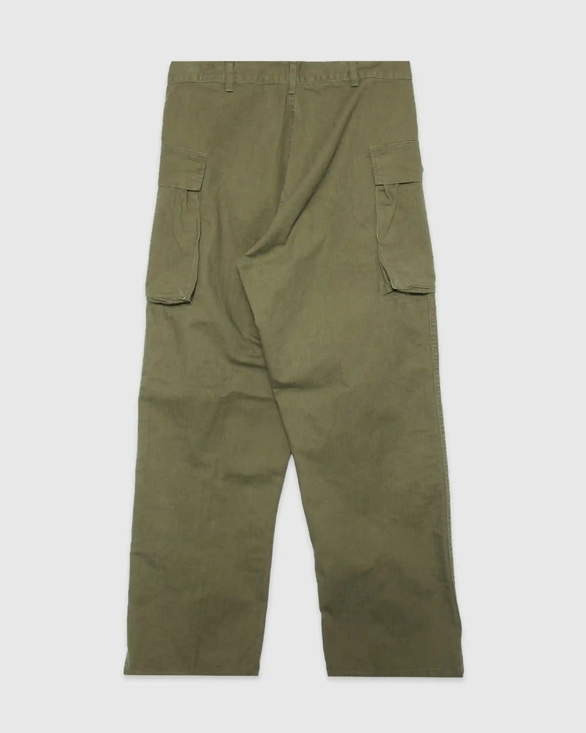 US Army 2 Pocket Cargo Washed Herringbone Twill Army Green
