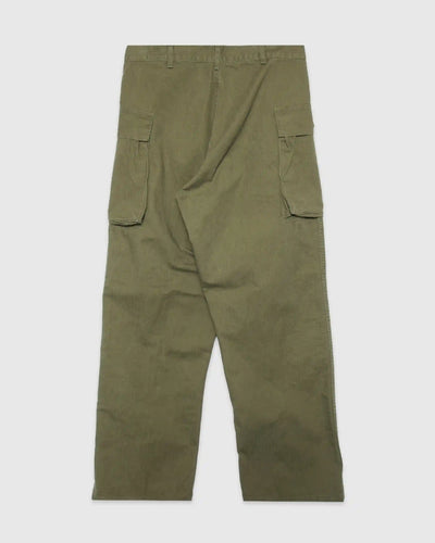 US Army 2 Pocket Cargo Washed Herringbone Twill Army Green