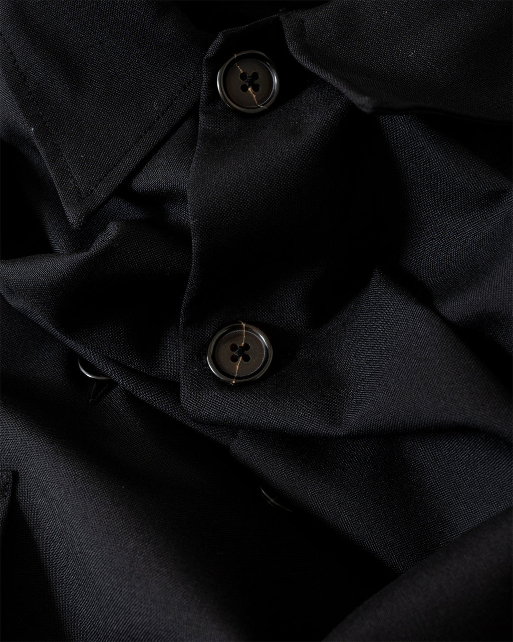 Travail Overshirt Tropical Suiting Black