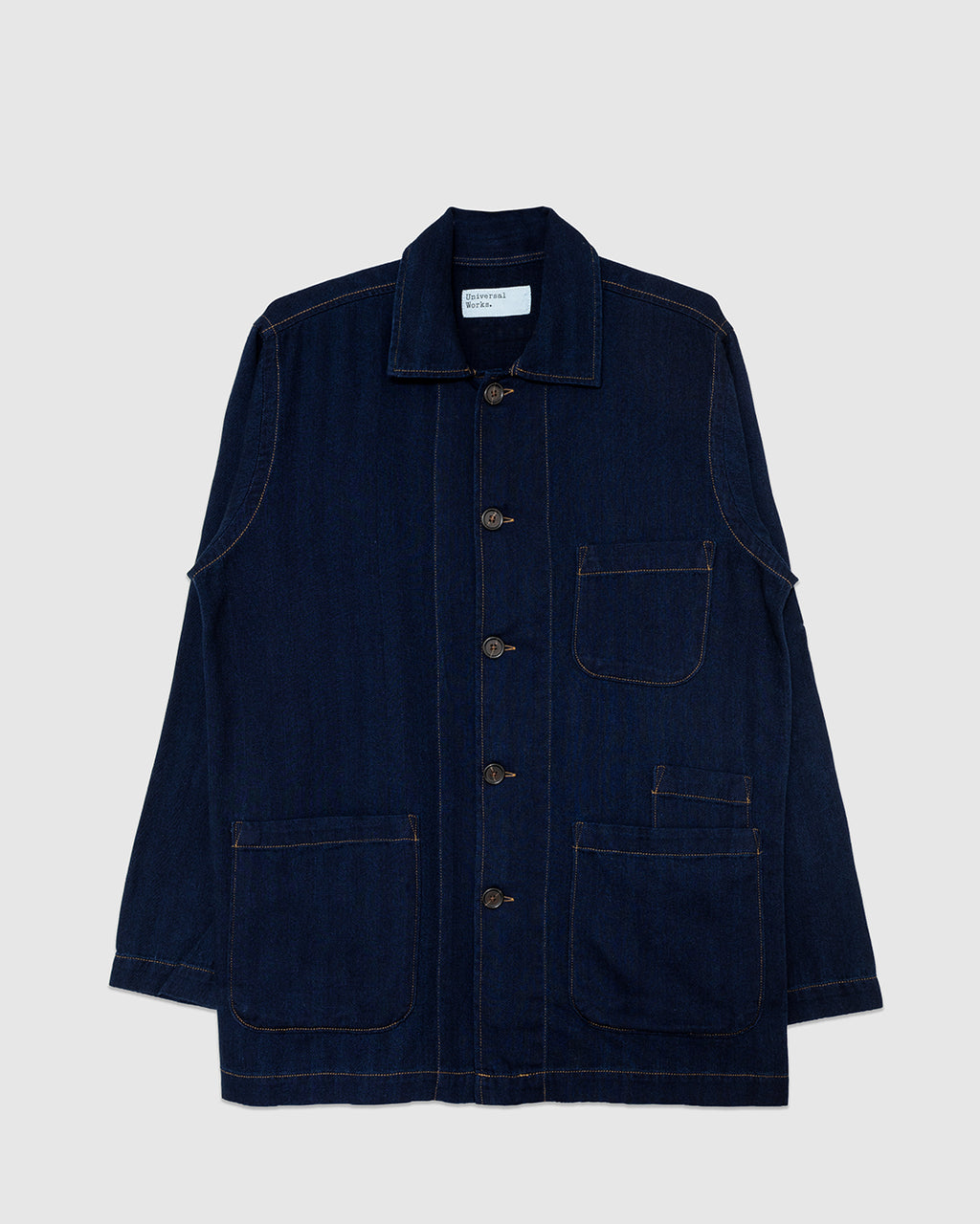 Bakers Overshirt Herringbone Indigo