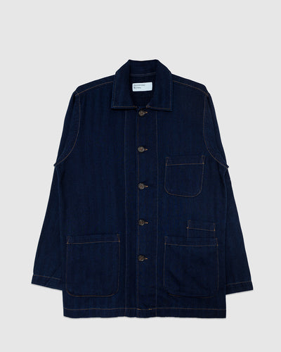Bakers Overshirt Herringbone Indigo