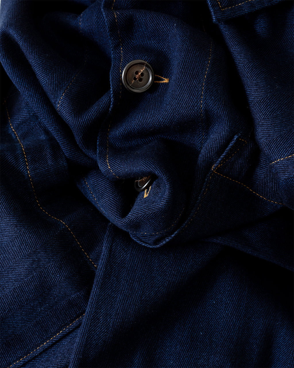 Bakers Overshirt Herringbone Indigo