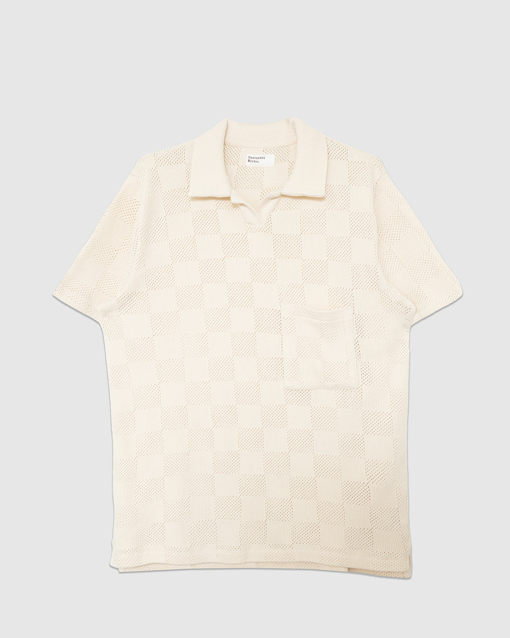 Vacation Polo Fantasy Checkerboard Ecru