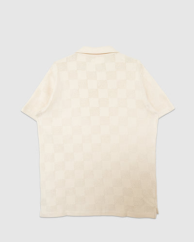 Vacation Polo Fantasy Checkerboard Ecru