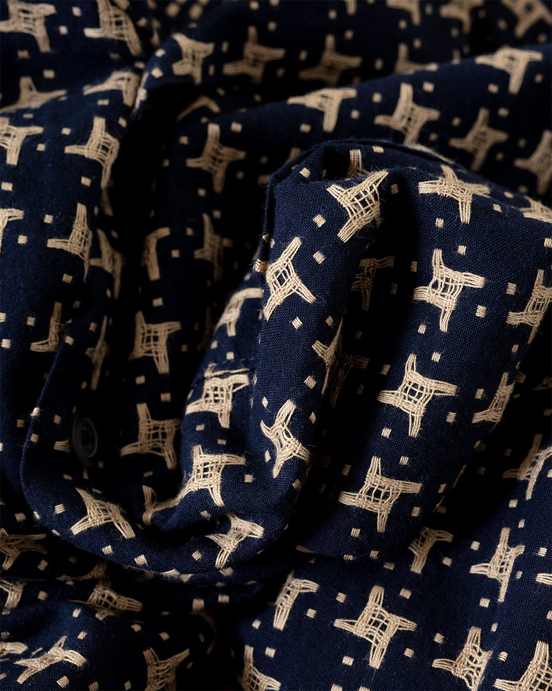 Road Shirt Rhodes 8 Cotton Navy/Sand