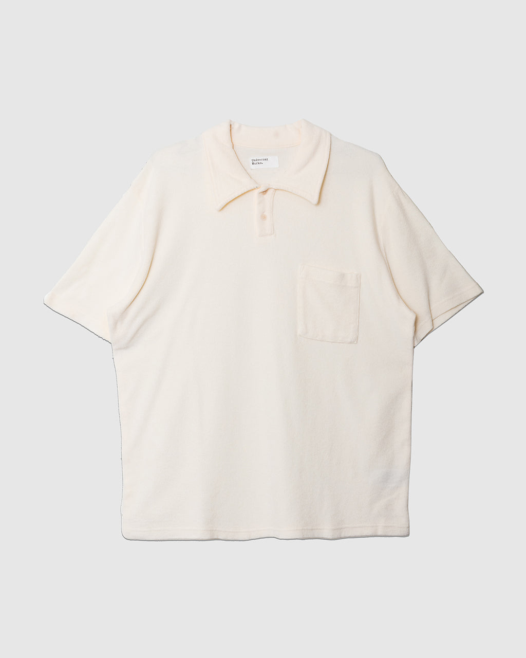 Newlyn Polo Light Weight Terry Ecru