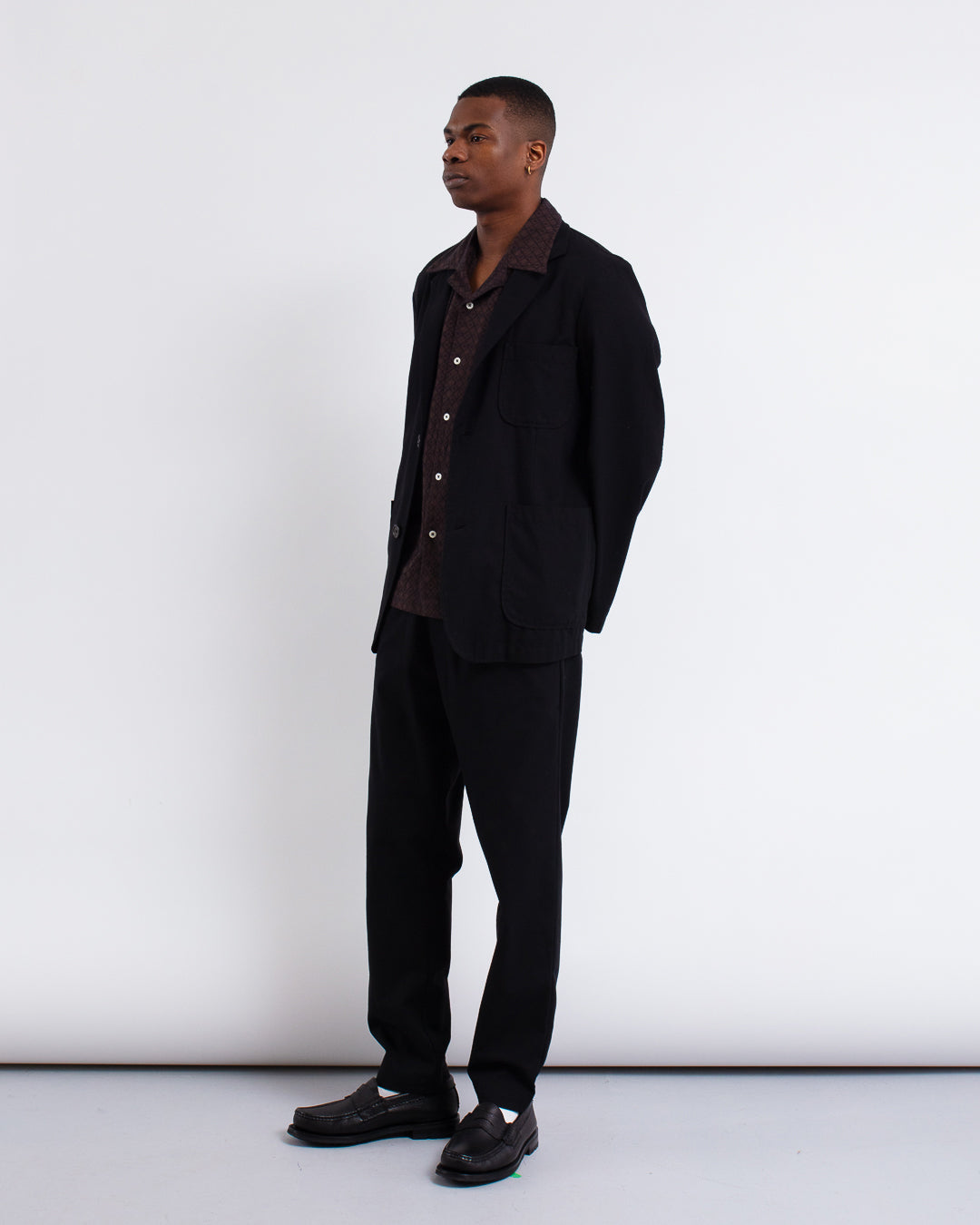 Two Button Jacket Valencia Black