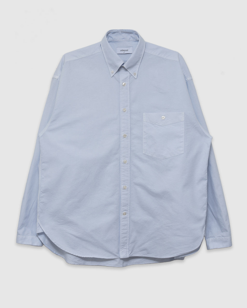 LS Baggy Shirt Washed Oxford Sky