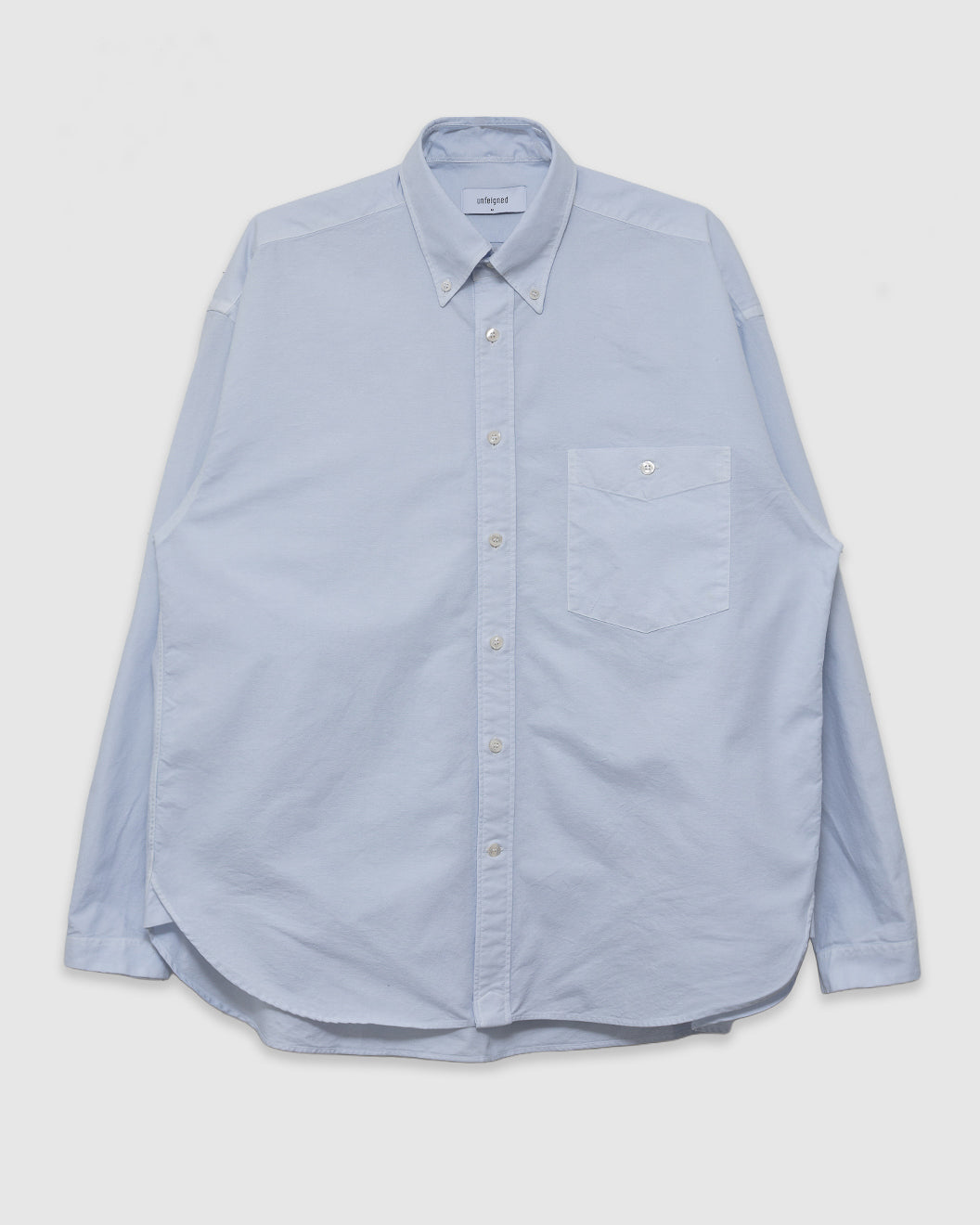 LS Baggy Shirt Washed Oxford Sky